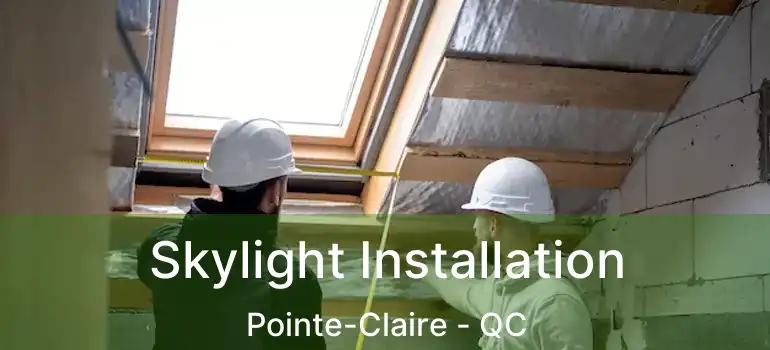  Skylight Installation Pointe-Claire - QC
