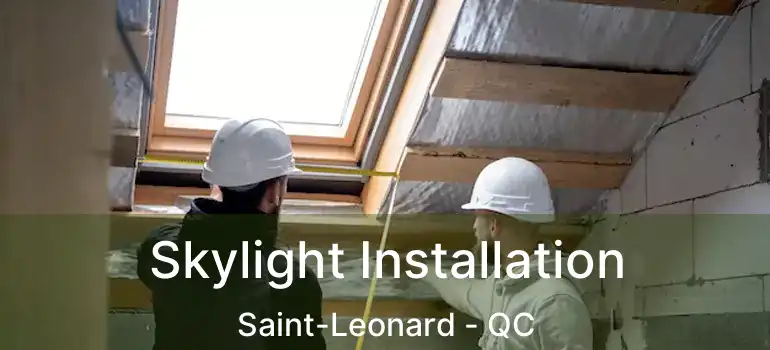  Skylight Installation Saint-Leonard - QC