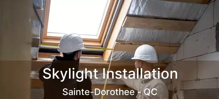  Skylight Installation Sainte-Dorothee - QC