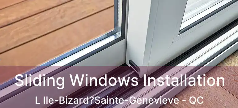  Sliding Windows Installation L Ile-Bizard?Sainte-Genevieve - QC