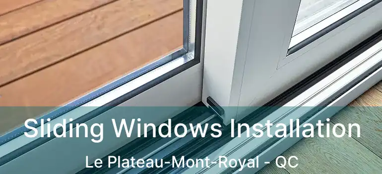  Sliding Windows Installation Le Plateau-Mont-Royal - QC