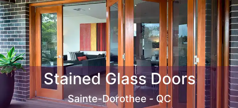  Stained Glass Doors Sainte-Dorothee - QC