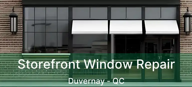  Storefront Window Repair Duvernay - QC