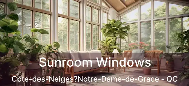  Sunroom Windows Cote-des-Neiges?Notre-Dame-de-Grace - QC