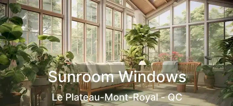  Sunroom Windows Le Plateau-Mont-Royal - QC