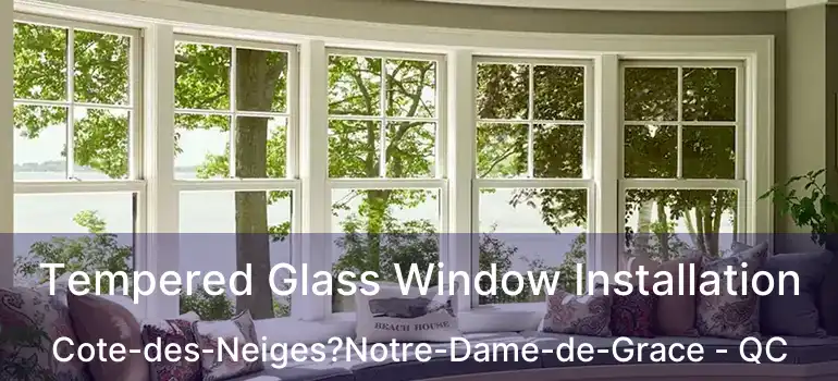  Tempered Glass Window Installation Cote-des-Neiges?Notre-Dame-de-Grace - QC