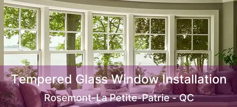  Tempered Glass Window Installation Rosemont-La Petite-Patrie - QC