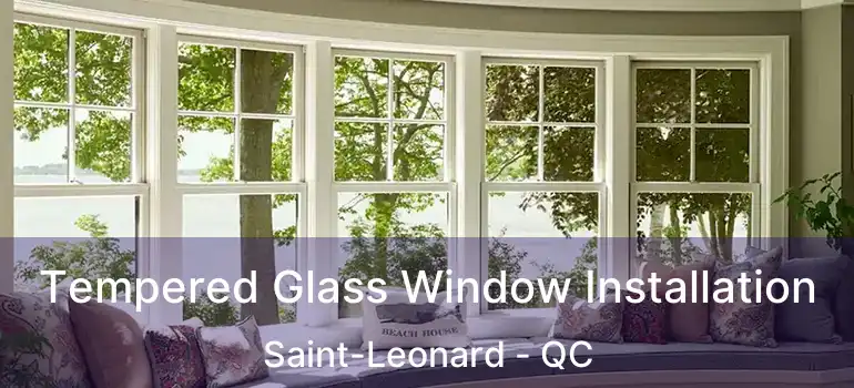  Tempered Glass Window Installation Saint-Leonard - QC