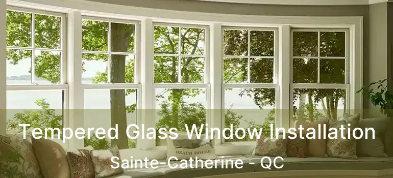  Tempered Glass Window Installation Sainte-Catherine - QC