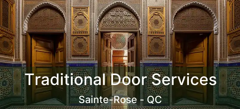  Traditional Door Services Sainte-Rose - QC