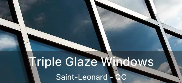  Triple Glaze Windows Saint-Leonard - QC