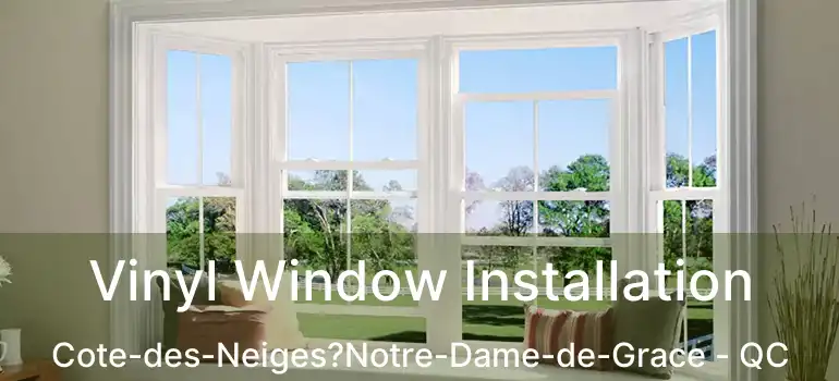  Vinyl Window Installation Cote-des-Neiges?Notre-Dame-de-Grace - QC