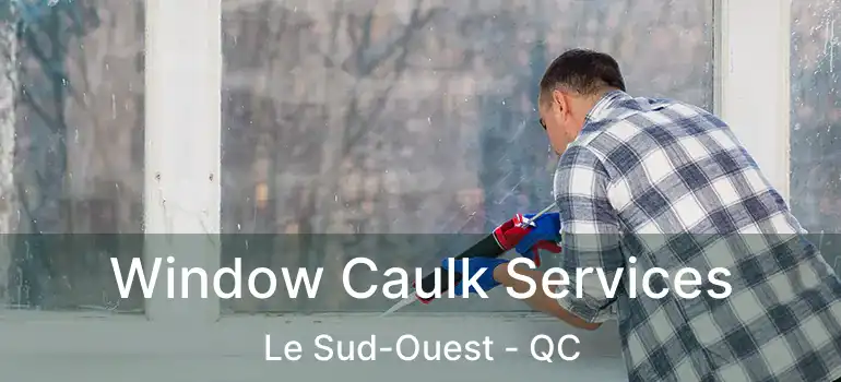  Window Caulk Services Le Sud-Ouest - QC