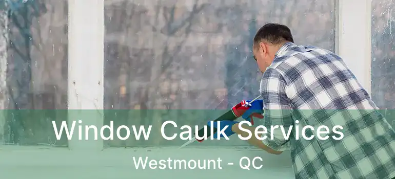  Window Caulk Services Westmount - QC