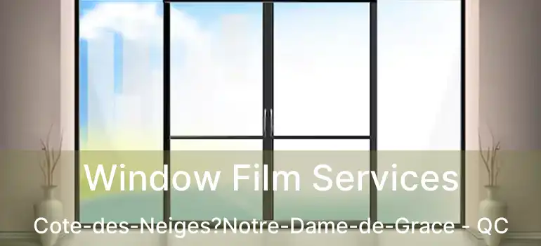  Window Film Services Cote-des-Neiges?Notre-Dame-de-Grace - QC