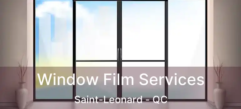  Window Film Services Saint-Leonard - QC