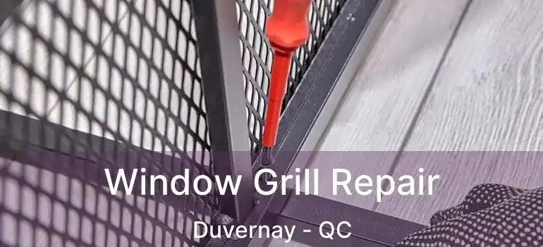  Window Grill Repair Duvernay - QC