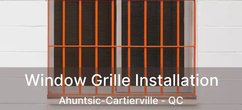  Window Grille Installation Ahuntsic-Cartierville - QC