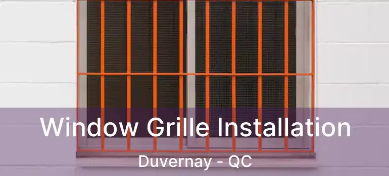  Window Grille Installation Duvernay - QC