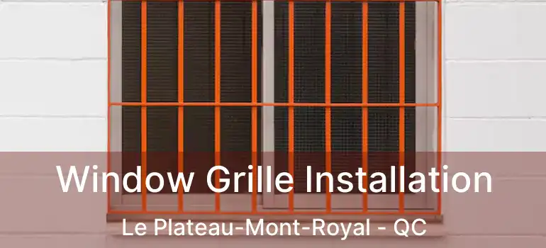  Window Grille Installation Le Plateau-Mont-Royal - QC