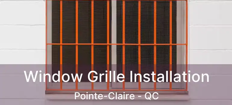  Window Grille Installation Pointe-Claire - QC