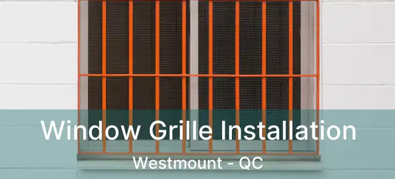  Window Grille Installation Westmount - QC
