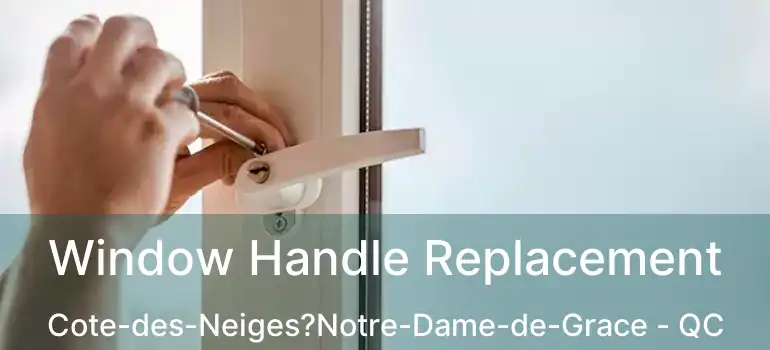  Window Handle Replacement Cote-des-Neiges?Notre-Dame-de-Grace - QC
