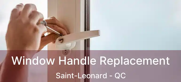  Window Handle Replacement Saint-Leonard - QC