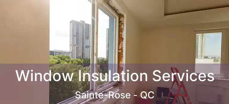  Window Insulation Services Sainte-Rose - QC