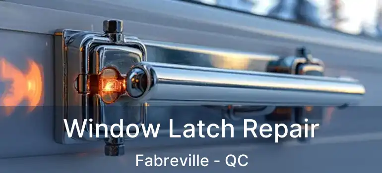  Window Latch Repair Fabreville - QC