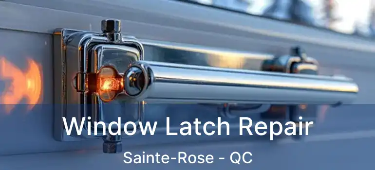  Window Latch Repair Sainte-Rose - QC
