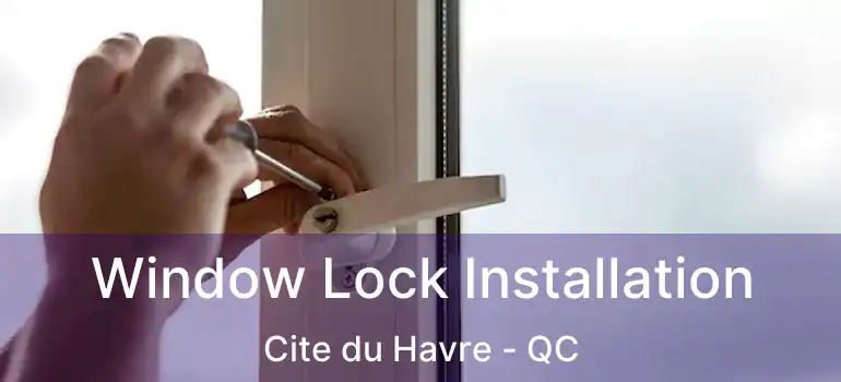  Window Lock Installation Cite du Havre - QC