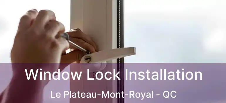 Window Lock Installation Le Plateau-Mont-Royal - QC