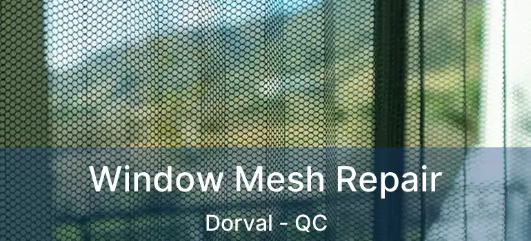  Window Mesh Repair Dorval - QC