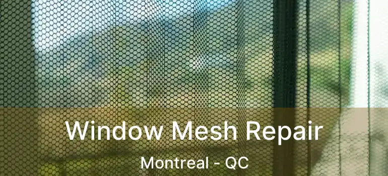  Window Mesh Repair Montreal - QC