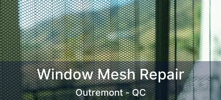  Window Mesh Repair Outremont - QC