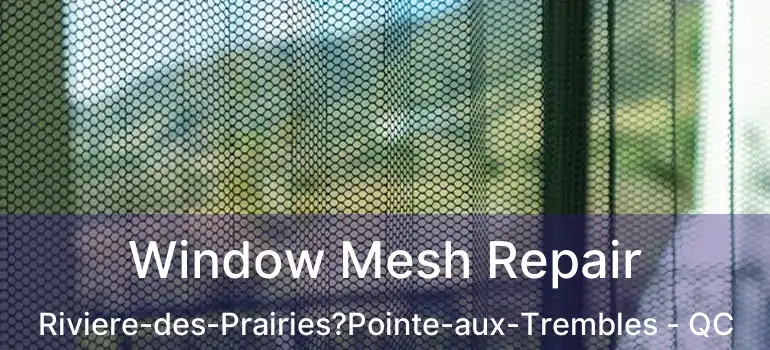  Window Mesh Repair Riviere-des-Prairies?Pointe-aux-Trembles - QC