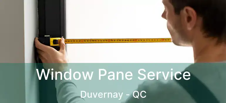  Window Pane Service Duvernay - QC