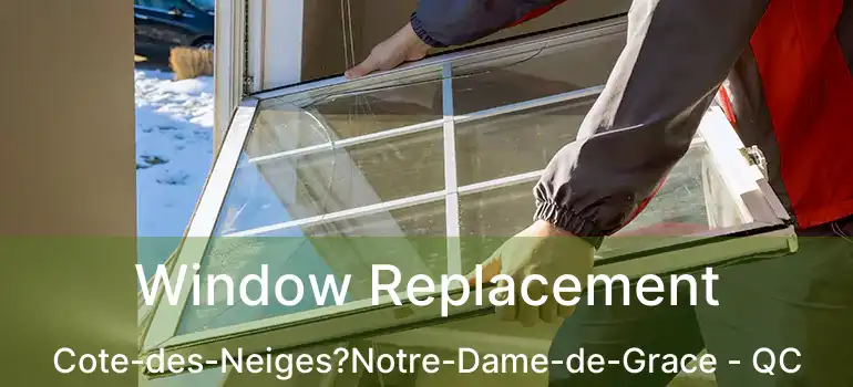  Window Replacement Cote-des-Neiges?Notre-Dame-de-Grace - QC