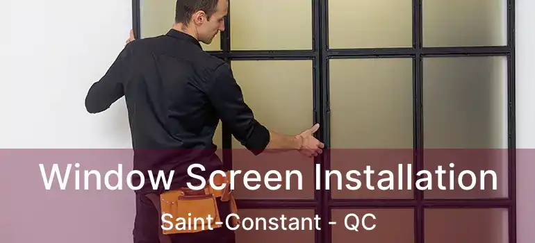  Window Screen Installation Saint-Constant - QC