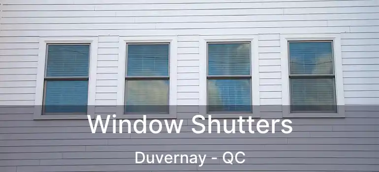  Window Shutters Duvernay - QC