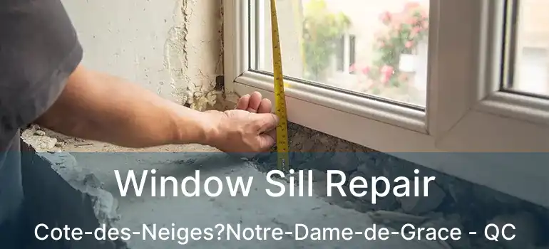  Window Sill Repair Cote-des-Neiges?Notre-Dame-de-Grace - QC