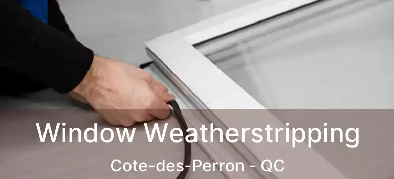  Window Weatherstripping Cote-des-Perron - QC