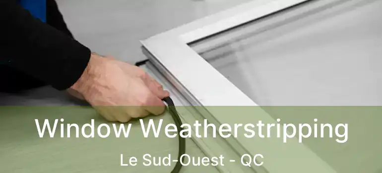  Window Weatherstripping Le Sud-Ouest - QC