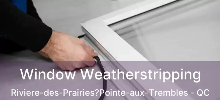  Window Weatherstripping Riviere-des-Prairies?Pointe-aux-Trembles - QC