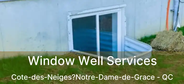  Window Well Services Cote-des-Neiges?Notre-Dame-de-Grace - QC