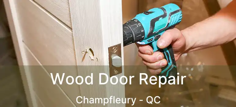  Wood Door Repair Champfleury - QC