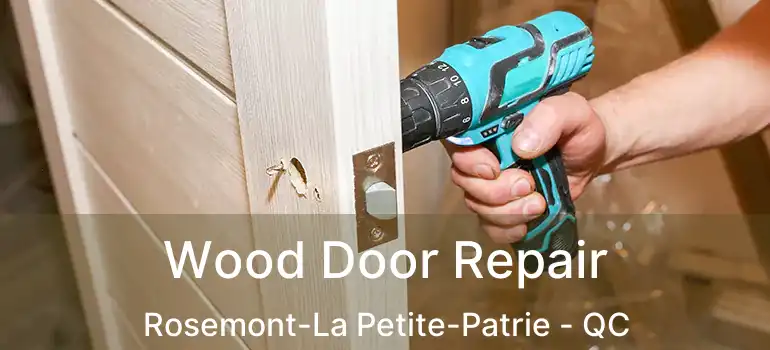  Wood Door Repair Rosemont-La Petite-Patrie - QC