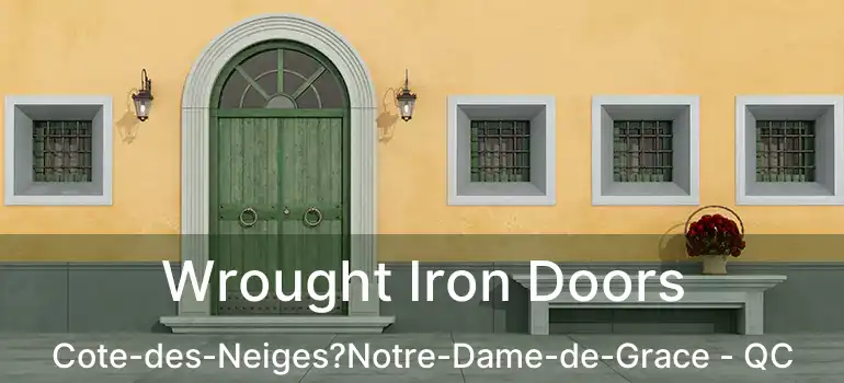  Wrought Iron Doors Cote-des-Neiges?Notre-Dame-de-Grace - QC